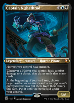 Captain N'ghathrod (Display Commander) (Foil Etched) [Commander Legends: Battle for Baldur's Gate]-1