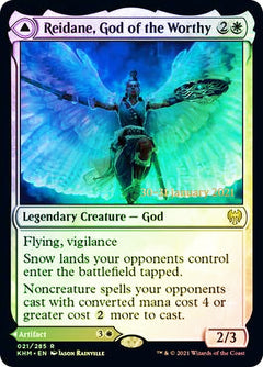 Reidane, God of the Worthy // Valkmira, Protector's Shield [Kaldheim Prerelease Promos]-1