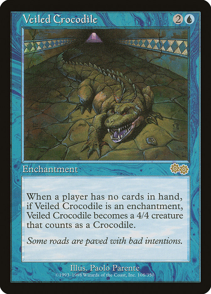 Veiled Crocodile [Urza's Saga]-1