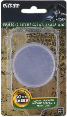 WizKids Deep Cuts Clear 50mm Round Base 10ct