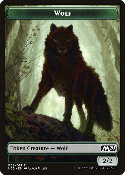 Wolf Double-Sided Token [Challenger Decks 2020 Tokens]-2