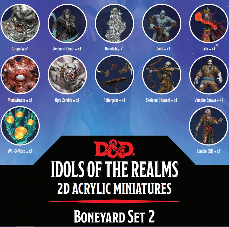 D&D Idols of the Realms Boneyard 2D Set 2-1