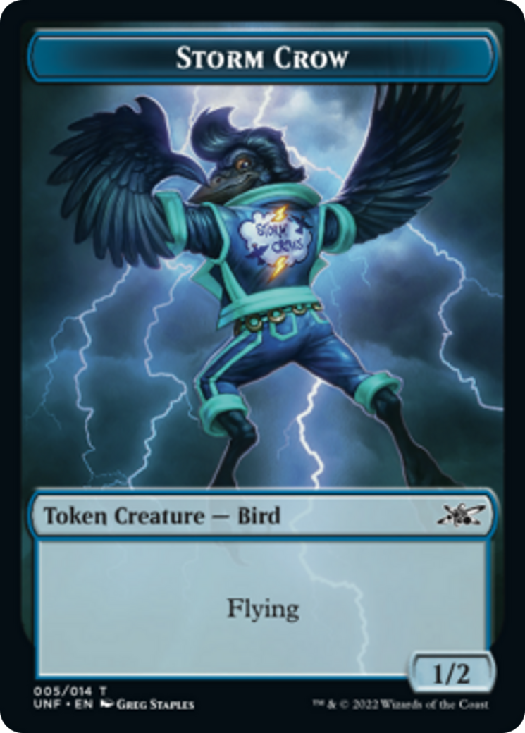 Squirrel // Storm Crow Double-Sided Token [Unfinity Tokens]-2