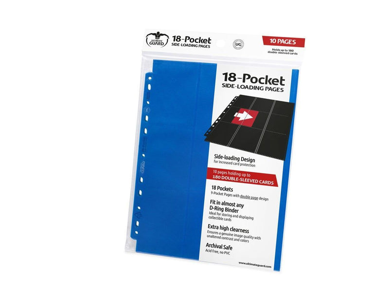 Ultimate Guard 18-Pocket Pages Side-Loading Blue-1