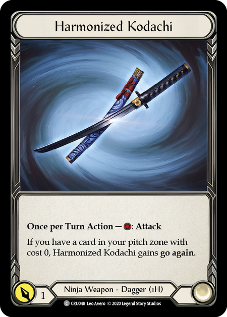 Harmonized Kodachi [U-CRU048] (Crucible of War Unlimited)  Unlimited Rainbow Foil