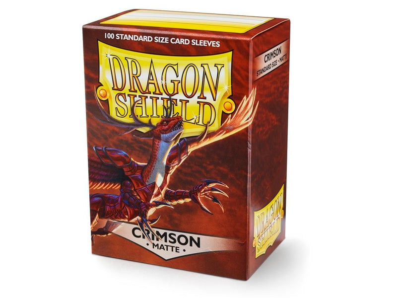 Sleeves - Dragon Shield - Box 100 - Crimson MATTE-1
