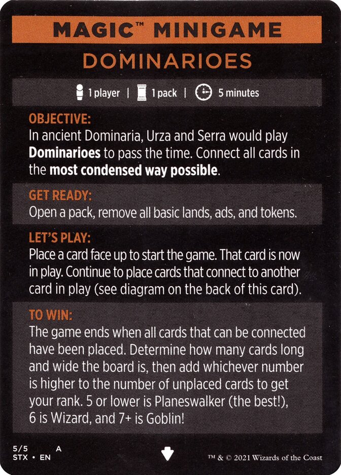 Dominarioes (Magic Minigame) [Strixhaven: School of Mages Minigame]-1