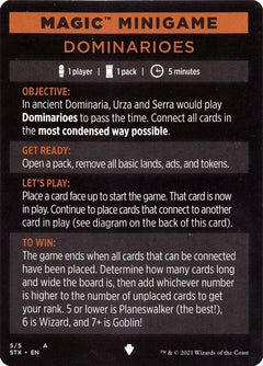 Dominarioes (Magic Minigame) [Strixhaven: School of Mages Minigame]-1