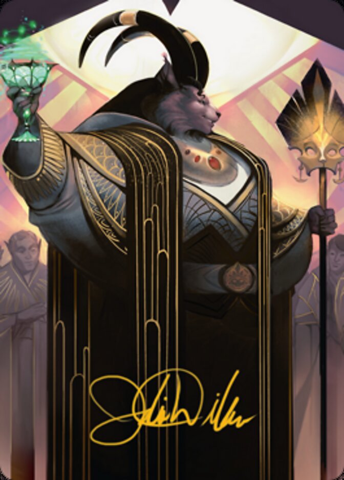 Jetmir, Nexus of Revels 2 Art Card (Gold-Stamped Signature) [Streets of New Capenna Art Series]-1