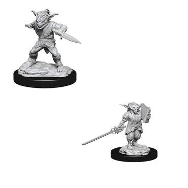 D&D Nolzurs Marvelous Unpainted Miniatures Male Goblin Rogue & Female Goblin Bard