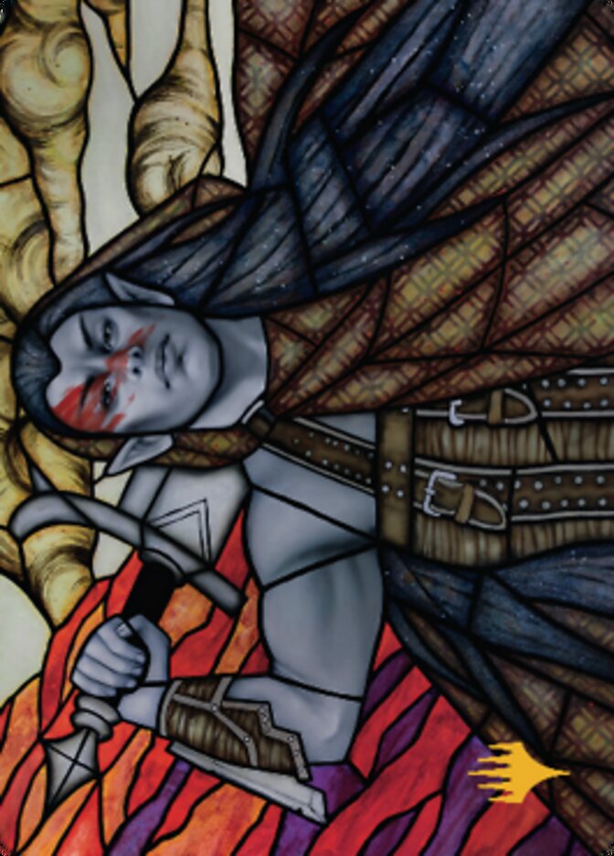 Radha, Coalition Warlord Art Card (Gold-Stamped Signature) [Dominaria United Art Series]-1
