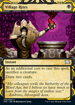 Village Rites (Foil Etched) [Strixhaven: School of Mages Mystical Archive]-1