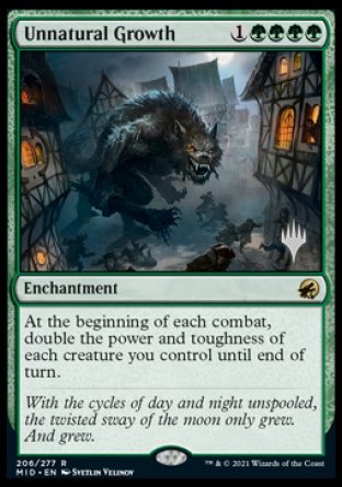Unnatural Growth (Promo Pack) [Innistrad: Midnight Hunt Promos]-1
