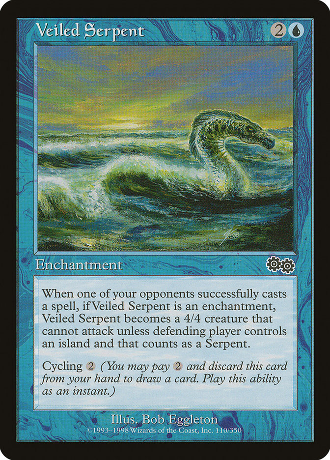 Veiled Serpent [Urza's Saga]-1