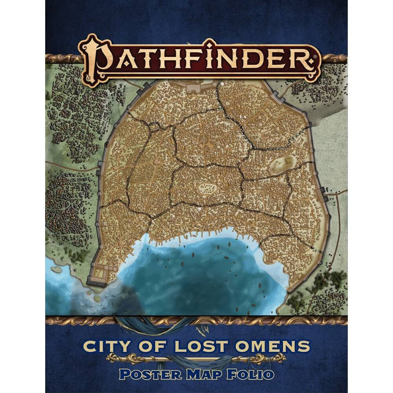 Pathfinder Second Edition Lost Omens City of Lost Omens Poster Map Folio-1