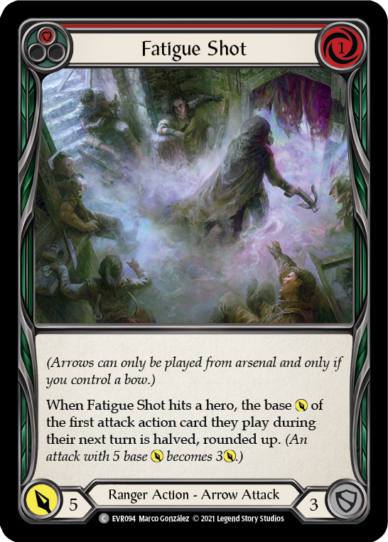 Fatigue Shot (Red) [EVR094] (Everfest)  1st Edition Rainbow Foil-1