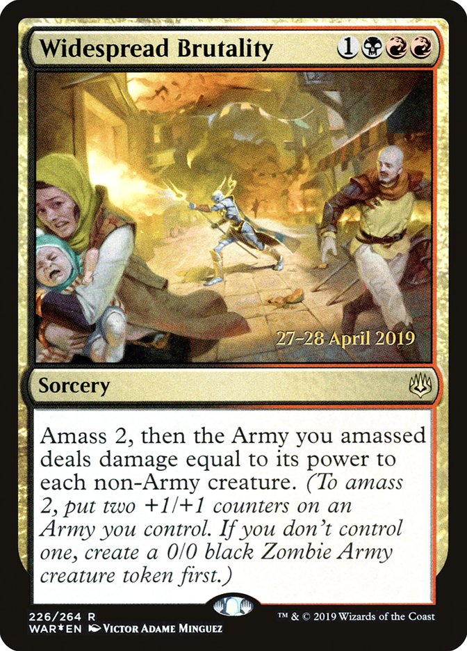 Widespread Brutality [War of the Spark Prerelease Promos]-1