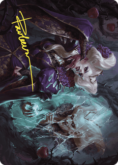 Conceited Witch Art Card (Gold-Stamped Signature) [Wilds of Eldraine Art Series]-1