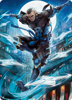 Kaito Shizuki 1 Art Card [Kamigawa: Neon Dynasty Art Series]-1