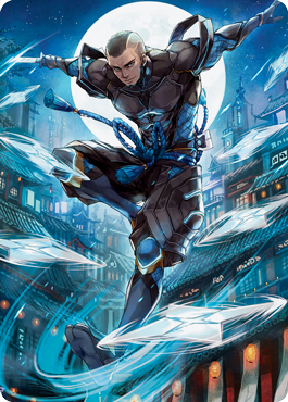 Kaito Shizuki 1 Art Card [Kamigawa: Neon Dynasty Art Series]-1