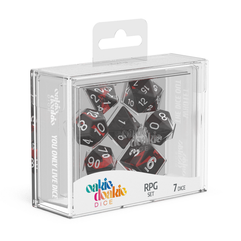 Oakie Doakie Dice RPG Set Enclave - Ruby (7)-1