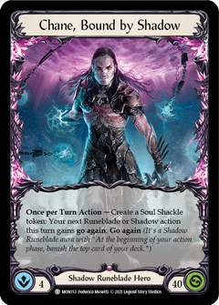 Chane, Bound by Shadow // Chane [MON153 // MON154] (Monarch)  1st Edition Normal-1