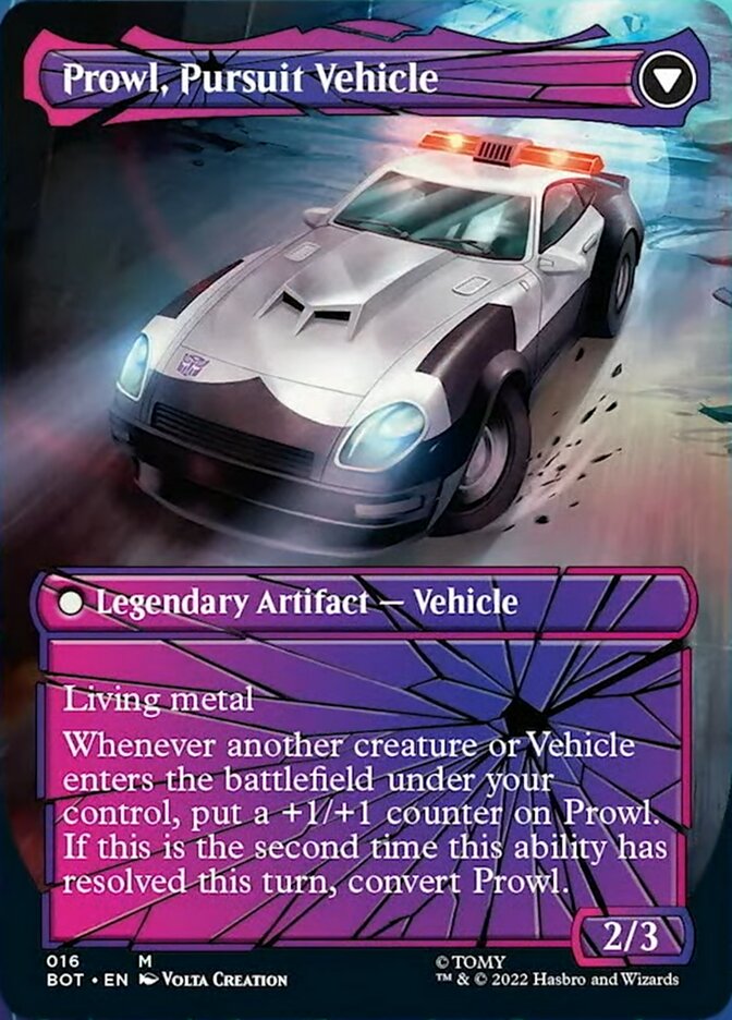 Prowl, Stoic Strategist // Prowl, Pursuit Vehicle (Shattered Glass) [Transformers]-2