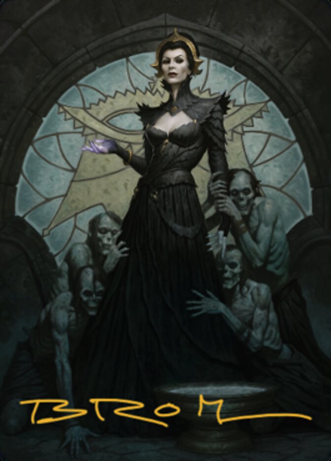 Liliana of the Veil Art Card (Gold-Stamped Signature) [Dominaria United Art Series]-1