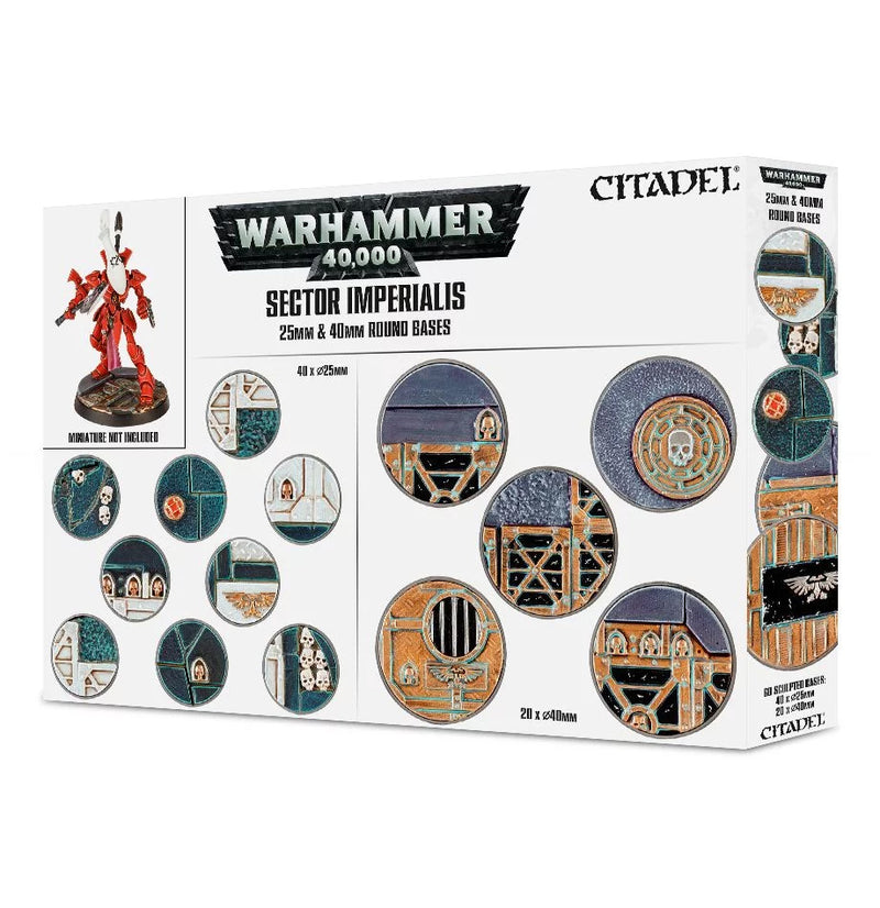 Sector Imperialis: 25 & 40mm Round bases-1