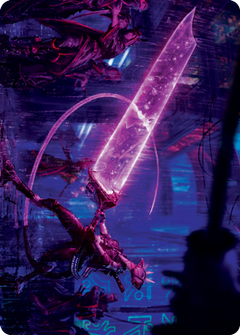Enormous Energy Blade Art Card [Kamigawa: Neon Dynasty Art Series]-1