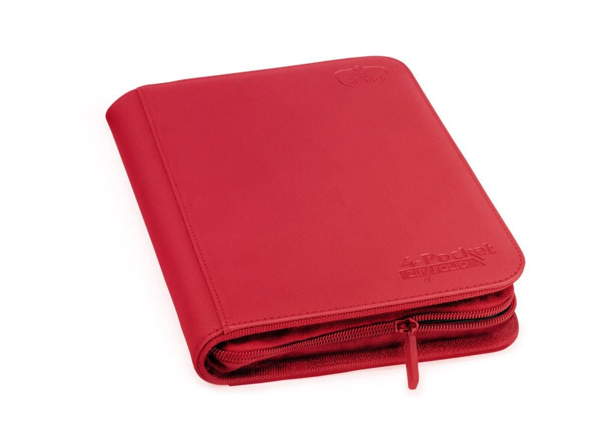 Ultimate Guard 4-Pocket ZipFolio XenoSkin Red Folder-1