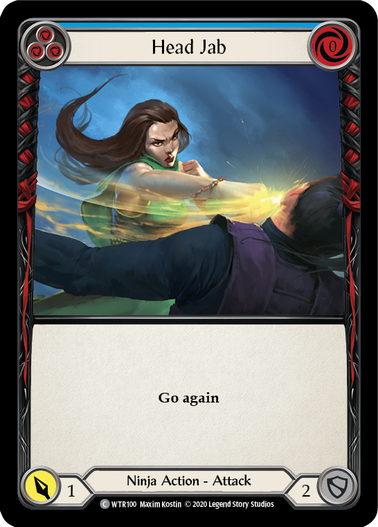 Head Jab (Blue) [U-WTR100] (Welcome to Rathe Unlimited)  Unlimited Rainbow Foil-1