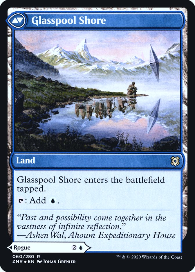 Glasspool Mimic // Glasspool Shore [Zendikar Rising Prerelease Promos]-2