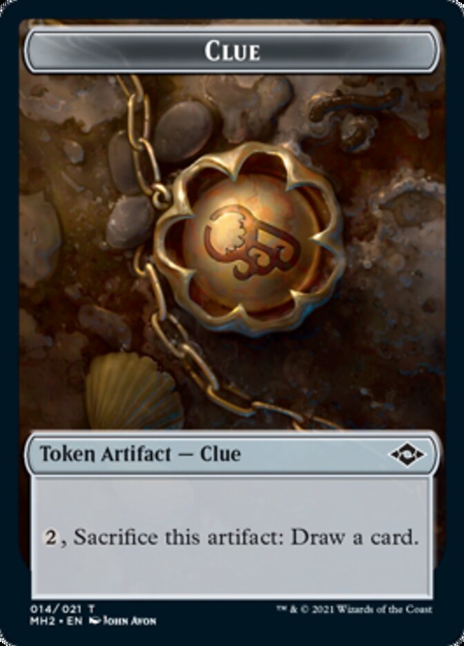 Beast // Clue (14) Double-Sided Token [Modern Horizons 2 Tokens]-2
