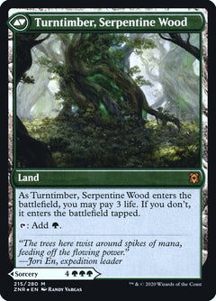 Turntimber Symbiosis // Turntimber, Serpentine Wood [Zendikar Rising Prerelease Promos]-2