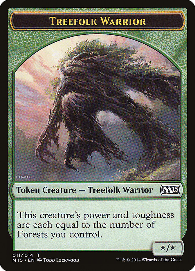 Treefolk Warrior Token [Magic 2015 Tokens]-1