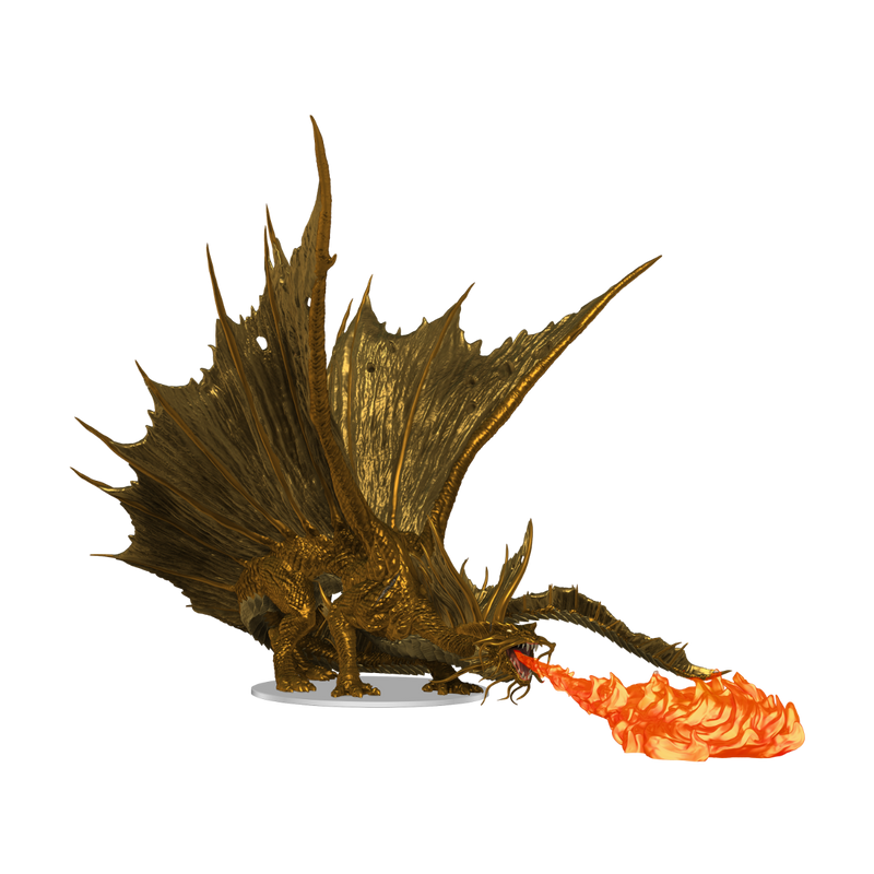Dungeons & Dragons Adult Gold Dragon Premium Figure-1