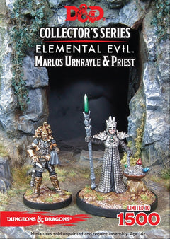 D&D Collectors Series Miniatures Elemental Evil Marlos Urnrayle & Earth Priest (2 Figs)-1