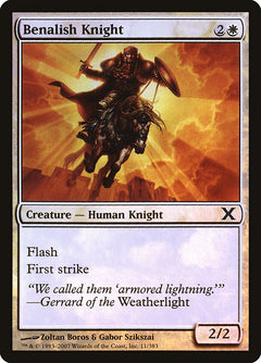 Benalish Knight (Premium Foil) [Tenth Edition]-1