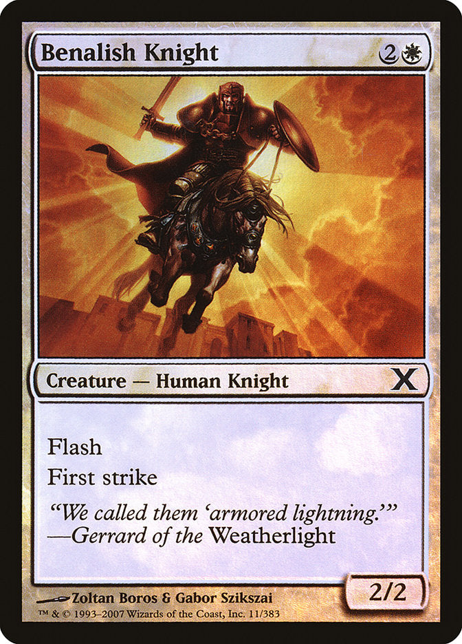 Benalish Knight (Premium Foil) [Tenth Edition]-1