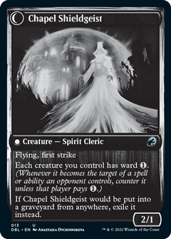 Chaplain of Alms // Chapel Shieldgeist [Innistrad: Double Feature]-2