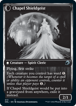 Chaplain of Alms // Chapel Shieldgeist [Innistrad: Double Feature]-2