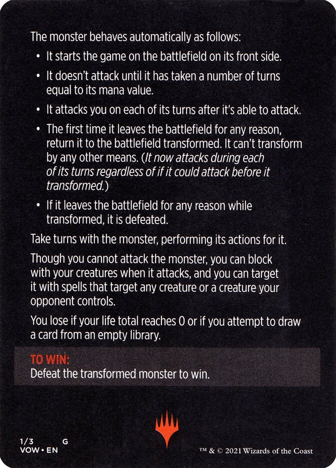 Monster of The Week (Magic Minigame) [Innistrad: Crimson Vow Minigame]-2