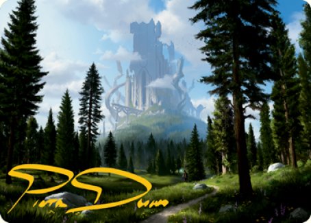 Forest (278) Art Card (Gold-Stamped Signature) [Dungeons & Dragons: Adventures in the Forgotten Realms Art Series]-1