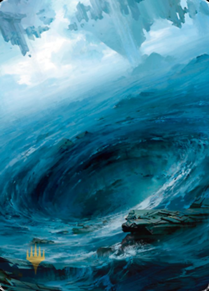 Island 3 Art Card (Gold-Stamped Signature) [Zendikar Rising Art Series]-1