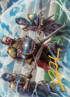 Argivian Phalanx Art Card (Gold-Stamped Signature) [Dominaria United Art Series]-1