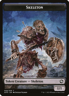 Illusion // Skeleton Double-Sided Token [Dungeons & Dragons: Adventures in the Forgotten Realms Commander Tokens]-2