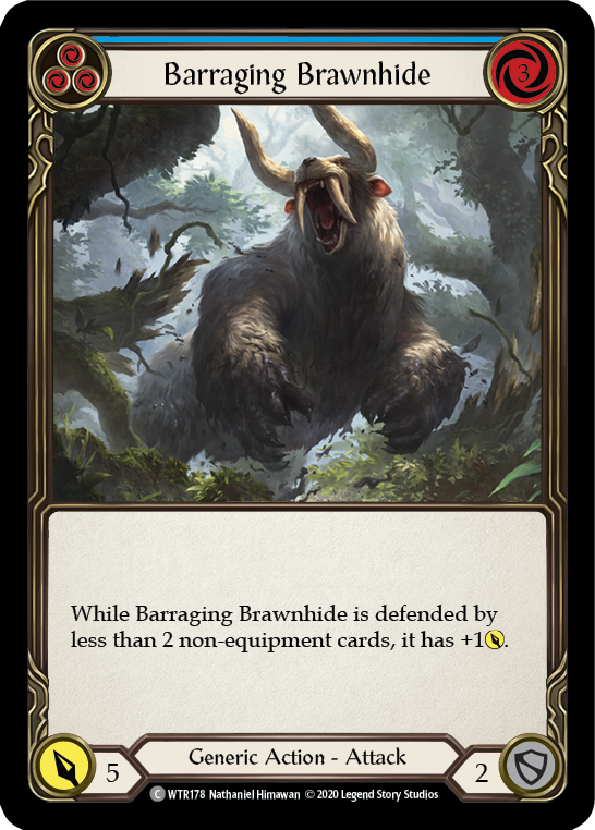 Barraging Brawnhide (Blue) [U-WTR178] (Welcome to Rathe Unlimited)  Unlimited Normal-1