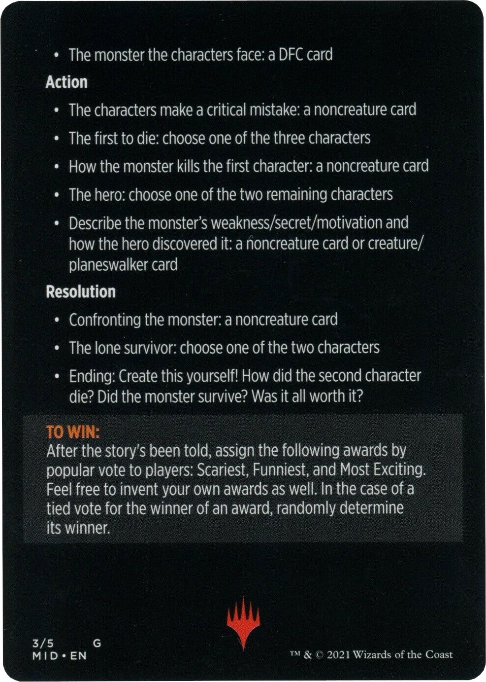 Into the Story: Horror Edition (Magic Minigame) [Innistrad: Midnight Hunt Minigame]-2