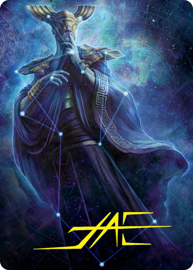 Atris, Oracle of Half-Truths Art Card (Gold-Stamped Signature) [March of the Machine Art Series]-1